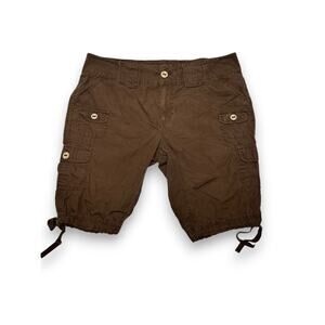 Beau Brown Cargo Shorts/Bermuda Multi Pockets Size Womens 12P